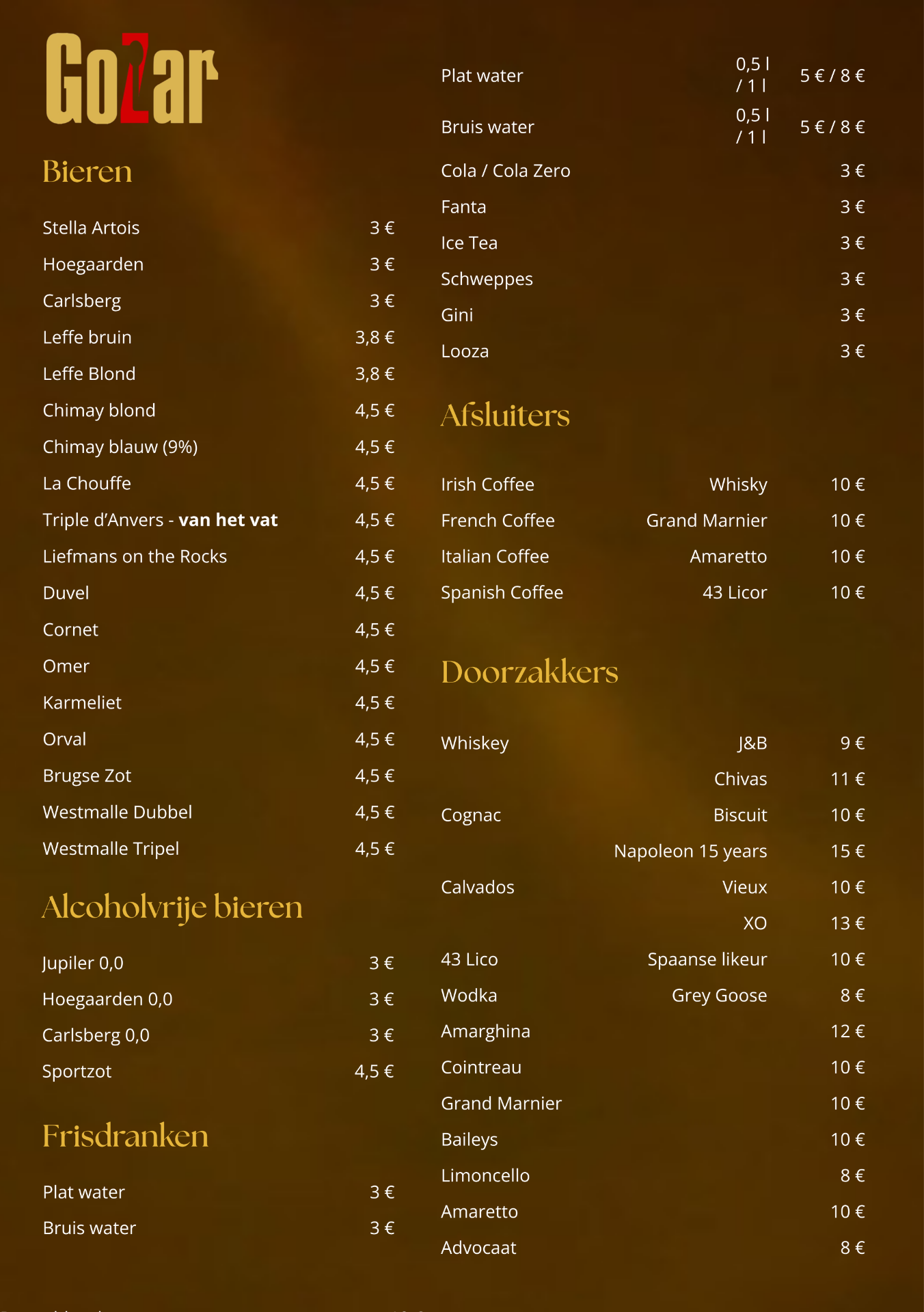Drankenkaart 2