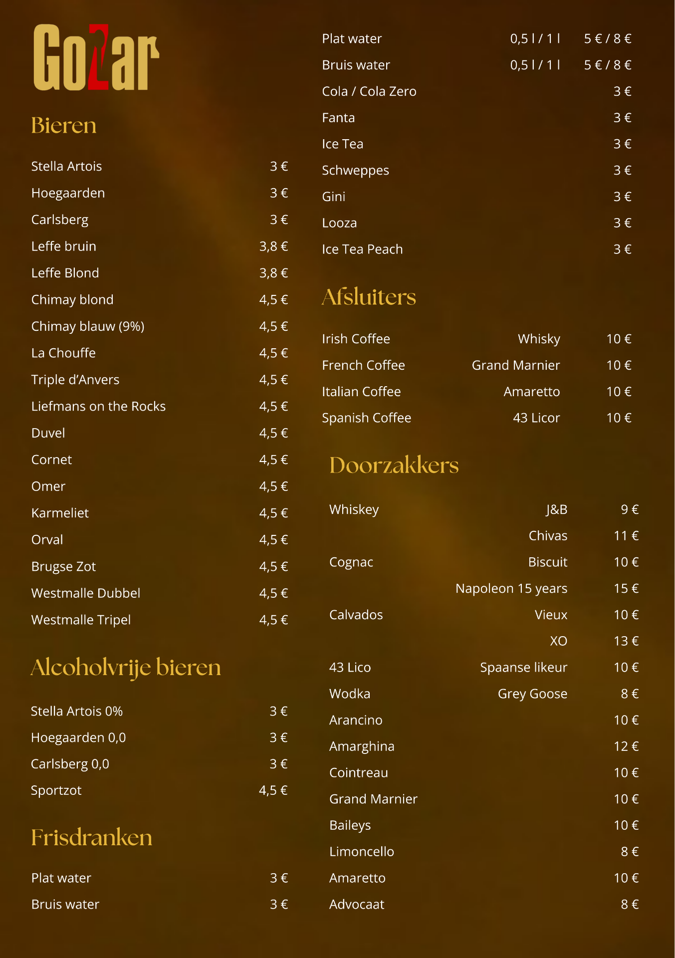 Drankenkaart 2