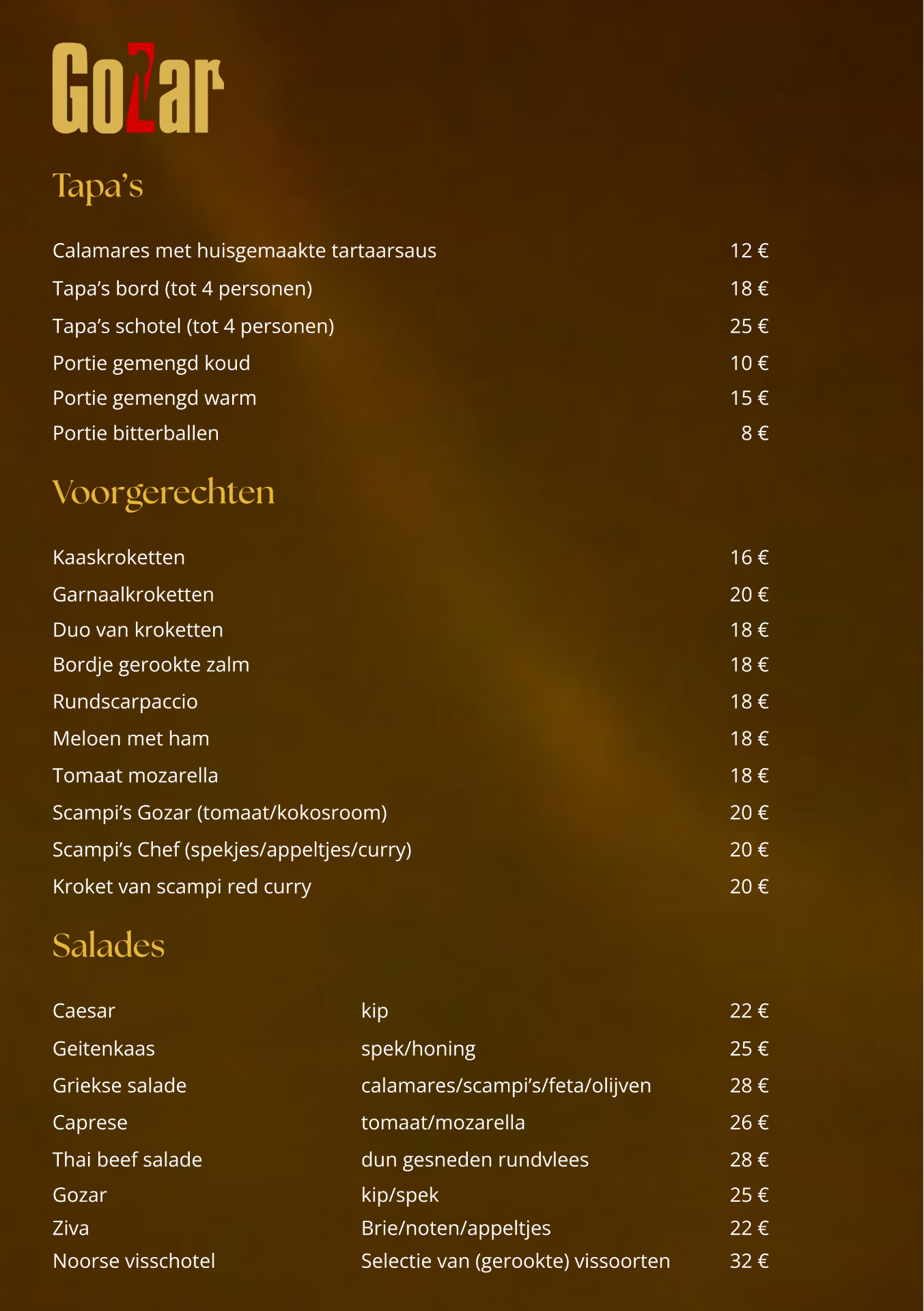 Dinerkaart 1