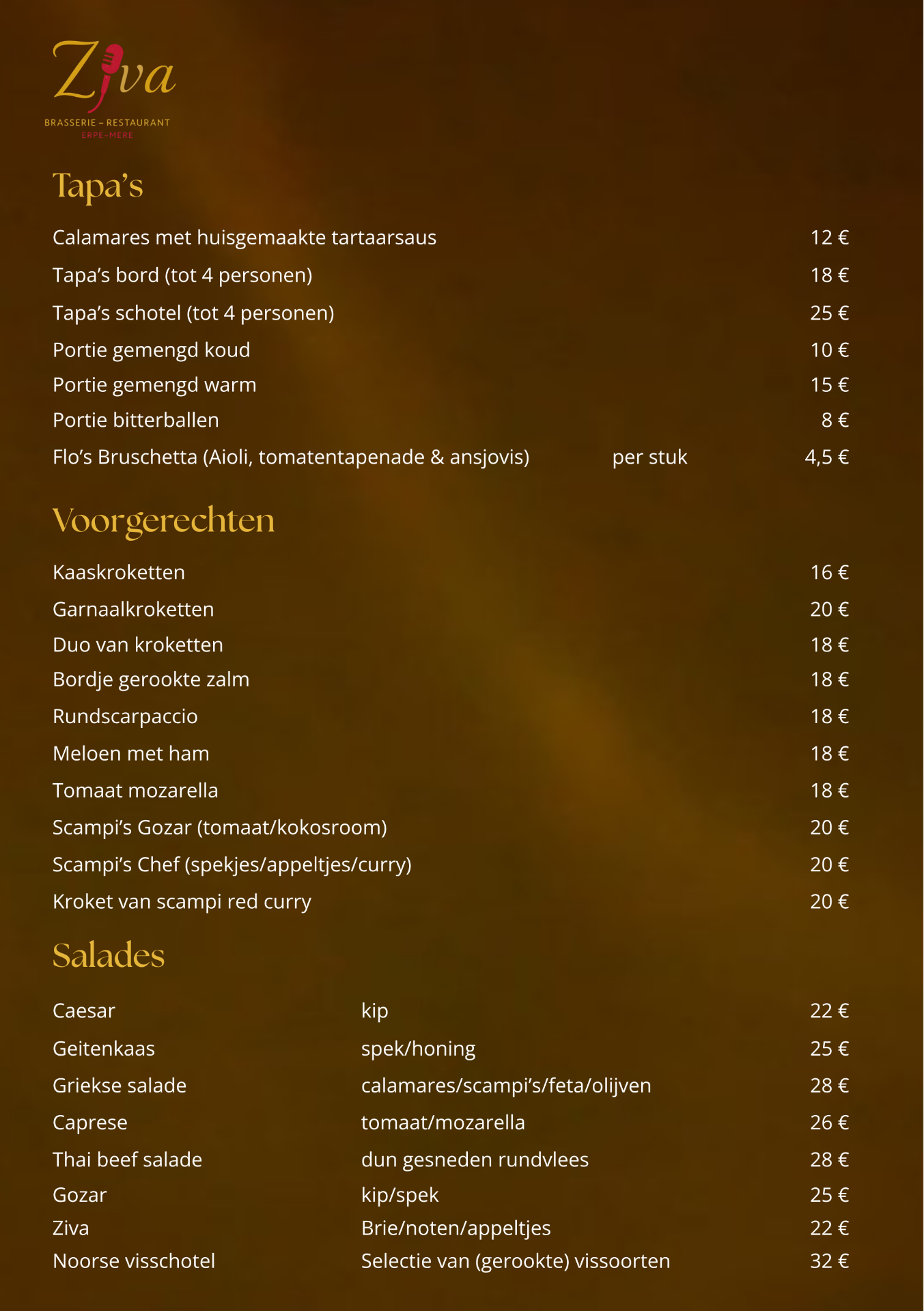 Dinerkaart 1